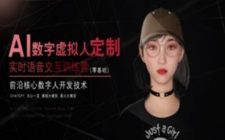 AI数字虚拟人定制，实时语音交互训练营(零基础)，前沿核心数字人开发技术