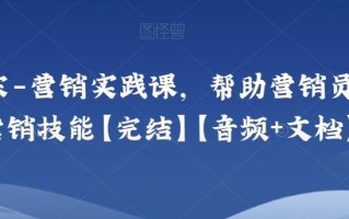 小马宋-营销实践课，帮助营销员提升营销技能【完结】【音频+文档】