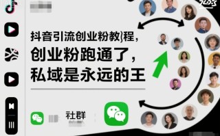 抖音引流创业粉教程，创业粉终于跑通了，私域是永远的王