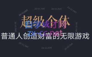 超级个体·普通人创造财富的无限游戏