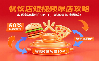 餐饮店短视频爆店攻略：实现新客增长50%+，老客复购率翻倍！