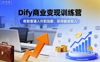 Dify商业变现训练营，帮助普通人升职加薪，获得副业收入
