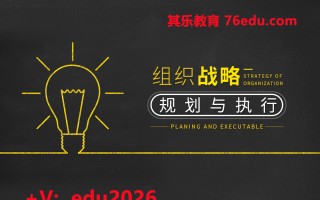 组织战略规划与执行（5集） mp4高清无水印视频教程网盘免费下载