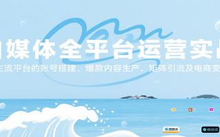 自媒体全平台运营实战，主流平台的账号搭建、爆款内容生产、矩阵引流及电商变现