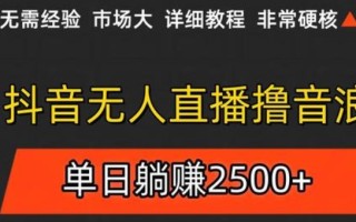 抖音无人直播6.0 简单无脑可矩阵 每天两小时轻松躺赚500+