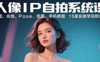 人像IP自拍系统课：构图、光线、Pose、氛围、手机修图 15章实操学完即出片