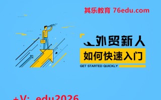 外贸新人如何快速入门（5集）