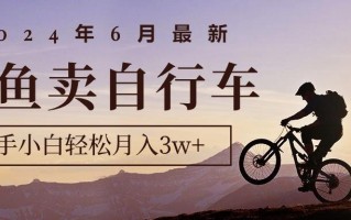 2024年6月最新闲鱼卖自行车，新手小白轻松月入3w+项目