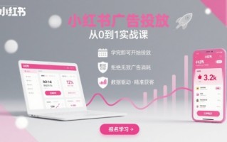 小红书广告投放从0到1的实战课，学完即可开始投放，拒绝无效广告消耗