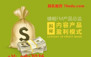 蜻蜓FM产品总监揭秘内容产品盈利模式（2集） mp4高清无水印视频教程网盘免费下载