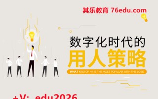 数字化时代组织的用人策略（2集） mp4高清无水印视频教程网盘免费下载