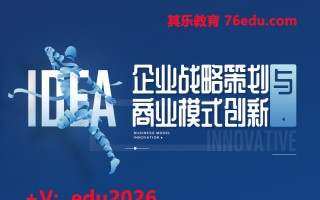 企业战略策划与商业模式的创新（3集） mp4高清无水印视频教程网盘免费下载