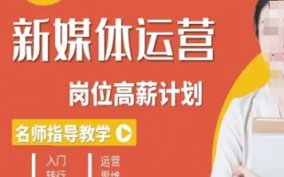 新媒体运营高薪升核培养计划，入门-转行-进阶