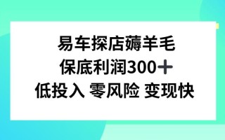 易车APP首页十亿补贴活动，选择到店补贴，保底利润300+