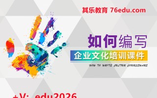 如何编写企业文化培训课件 mp4高清无水印视频教程网盘免费下载
