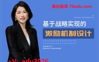 基于战略实现的激励机制设计（7集） mp4高清无水印视频教程网盘免费下载