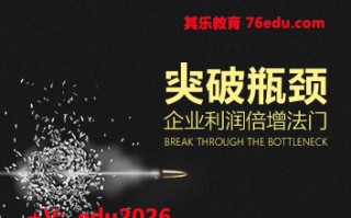 突破瓶颈——企业利润倍增法门（2集） mp4高清无水印视频教程网盘免费下载