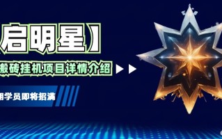【启明星】33个挂机搬砖项目详细介绍，新手网创看这个就够了。