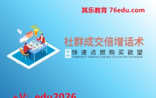 社群成交倍增话术-如何快速点燃购买欲望（4集） mp4高清无水印视频教程网盘免费下载