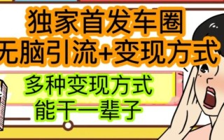 最新独家日入过千车圈暴力引流变现详解【揭秘】