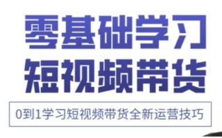 快手运营+高阶剪辑实战课，0到1学习短视频带货全新运营技巧