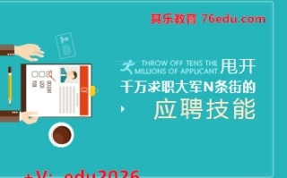 甩开千万求职大军N条街的应聘技能（13集） mp4高清无水印视频教程网盘免费下载