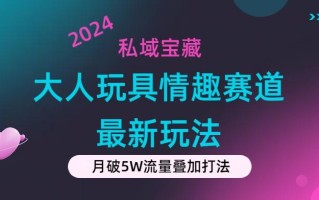 私域宝藏：大人玩具情趣赛道合规新玩法，零投入，私域超高流量成单率高