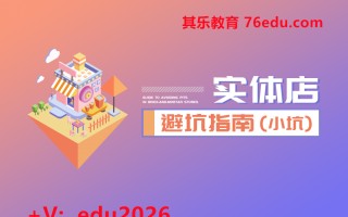 实体店避坑指南(小坑)（5集） mp4高清无水印视频教程网盘免费下载