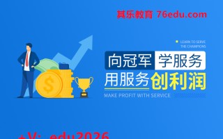 向冠军学服务，用服务创利润（6集） mp4高清无水印视频教程网盘免费下载