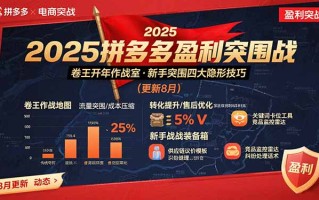 2025拼多多盈利突围战：卷王开年作战室，新手突围四大隐形技巧(更新8月