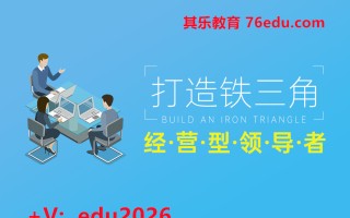 打造铁三角经营型领导者（6集） mp4高清无水印视频教程网盘免费下载
