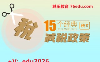 15个经典减税政策（5集） mp4高清无水印视频教程网盘免费下载