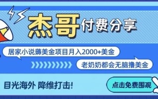 拆解海外撸美金项目月入2000美刀详细指导