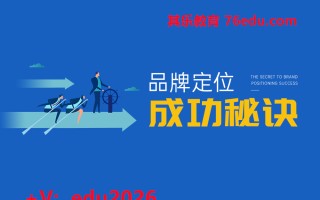 品牌定位成功秘诀（3集） mp4高清无水印视频教程网盘免费下载