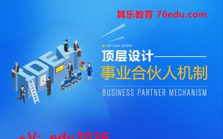 顶层设计-事业合伙人机制（6集） mp4高清无水印视频教程网盘免费下载