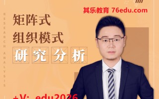 矩阵式组织模式研究分析 mp4高清无水印视频教程网盘免费下载