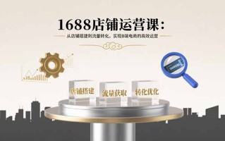 1688店铺运营课：从店铺搭建到流量转化，实现B端电商的高效运营