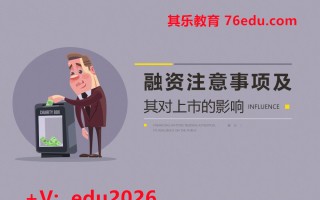 融资注意事项及其对上市的影响（3集） mp4高清无水印视频教程网盘免费下载