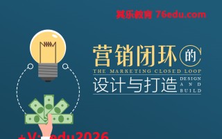 营销闭环的设计与打造（2集） mp4高清无水印视频教程网盘免费下载