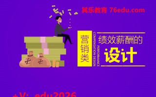 营销类绩效薪酬的设计（3集） mp4高清无水印视频教程网盘免费下载