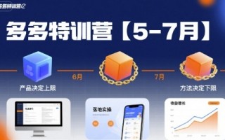 多多特训营【5-7月】产品决定上限，方法决定下限，各种玩法技巧落地实操