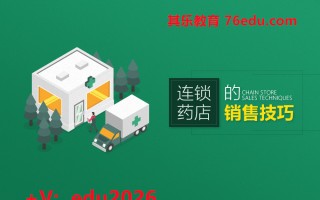 连锁药店的销售技巧（3集） mp4高清无水印视频教程网盘免费下载