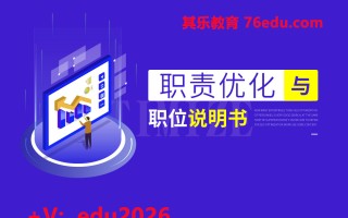 职责优化与职位说明书（3集） mp4高清无水印视频教程网盘免费下载