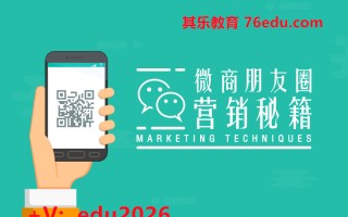 微商朋友圈营销秘籍（2集） mp4高清无水印视频教程网盘免费下载