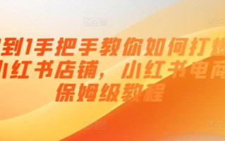 0到1手把手教你如何打爆小红书店铺，小红书电商保姆级教程
