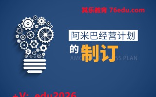 阿米巴经营计划的制订（2集） mp4高清无水印视频教程网盘免费下载