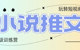 2025小说推文训练营，只需复制，粘贴，小白轻松日入100+