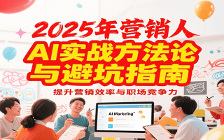 2025年营销实战方法论与避坑指南，利用AI提升营销效率与职场竞争力