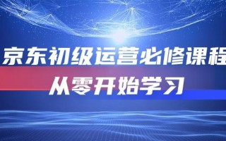 京东初级运营必修课程，从零开始学习(49节课