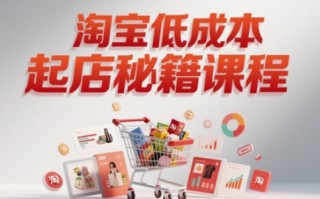 淘宝低成本起店系统课，助你快速起店，实现弯道超车